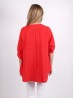 Fashion Blouse W/ V Neck & Buttoned Back (GET FREE NE065-216RD)